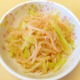 簡単箸休め☆もやし・ブロコ茎の明太子あえ★